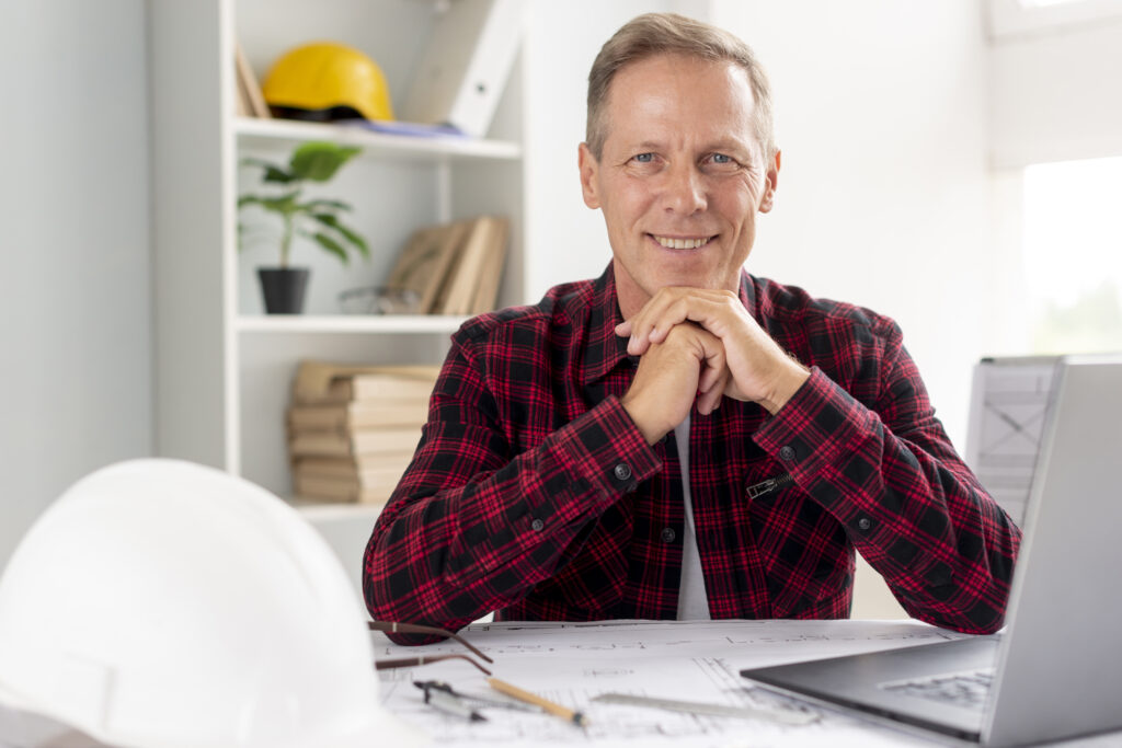 Senior building consultant at his Sydney office