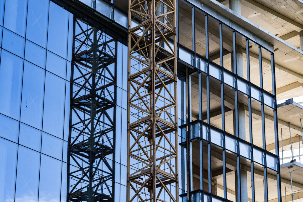 Modern residential building under construction in Sydney