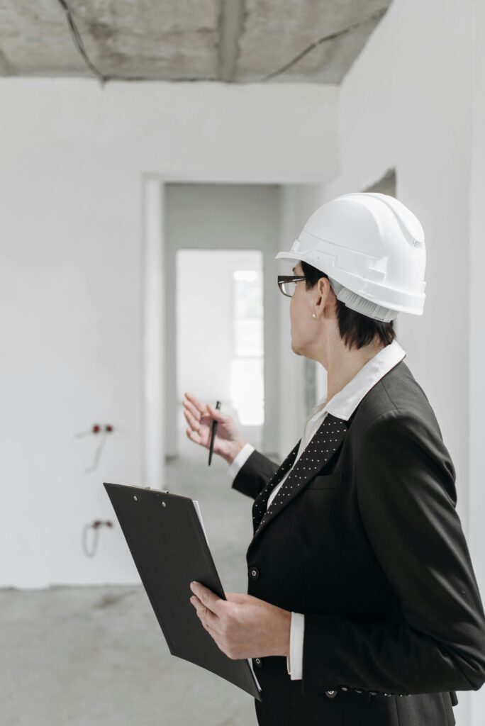 Building inspector reviewing a property assessment
